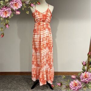 Maurice’s Tie dye print maxi dress with straps